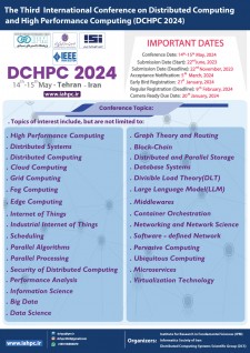 Third International Conference on Distributed Computing and High-Performance Computing (DCHPC2024)