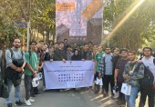 بازدید دانشجویان دانشگاه علم و فرهنگ از سیزدهمین نمایشگاه کار دانشگاه شریف